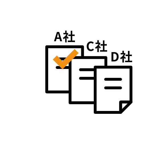 大規模修繕業者比較のイラスト